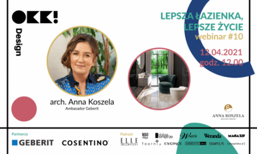 Lepsza łazienka, lepsze życie. Kolejne webinarium OKK! design