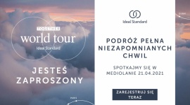 TOGETHER WORLD TOUR – INTERAKTYWNE SPOTKANIA IDEAL STANDARD Dom, LIFESTYLE - Firma Ideal Standard zaprasza na serię sześciu wyjątkowych wydarzeń Together World Tour. Spotkania w hybrydowy sposób połączą cyfrowy format z atrakcjami fizycznego miejsca eventu. Pierwsze już 21 kwietnia, w Mediolanie.