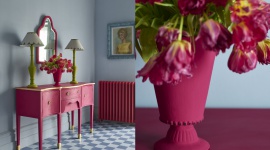 Luksusowa metamorfoza wnętrza Dom, LIFESTYLE - W kolorze Capri Pink od Annie Sloan.