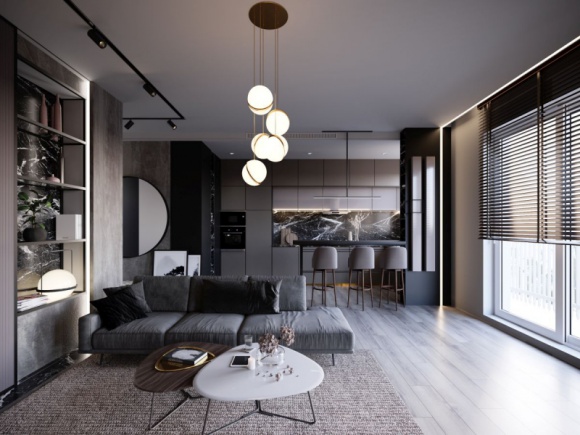  Dom, LIFESTYLE - Zaprojektowane przez Annę Ejsmont z Biskupca mieszkanie o powierzchni 60 m2, zostało nagrodzone w 12. edycji konkursu VASCO Integracja w kategorii projekt MONO.