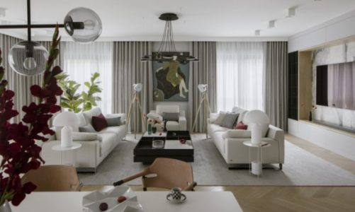 Klasyka i kontrasty w eleganckim apartamencie